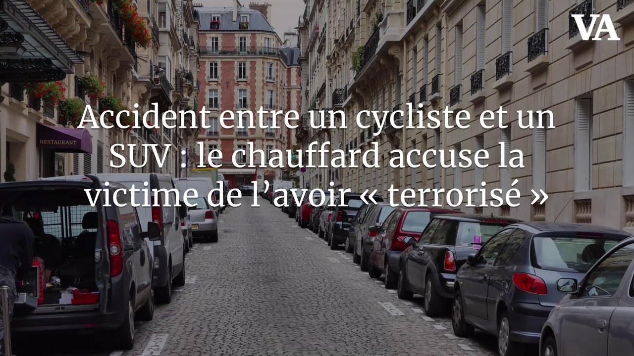 Accident entre un cycliste et un SUV : le chauffard accuse la victime de l’avoir « terrorisé »