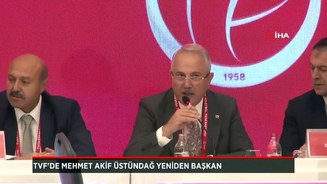 Türkiye Voleybol Federasyonu'nda Mehmet Akif Üstündağ yeniden başkan