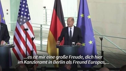 Biden lobt US-deutsche Beziehungen: "Danke, danke, danke"