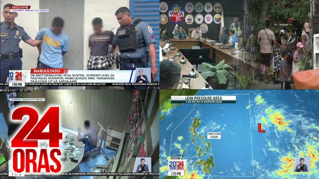 24 Oras: (Part 2) Hulicam: Chinese nat'l, patay nang babarilin ng kapwa Tsino; Oplan Undas 2024 ikakasa sa Oct 27-Nov 4; Bagong LPA, binabantayan sa labas ng PAR, atbp.