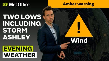 Met Office Evening Weather Forecast 18/10/24 – Wet and windy