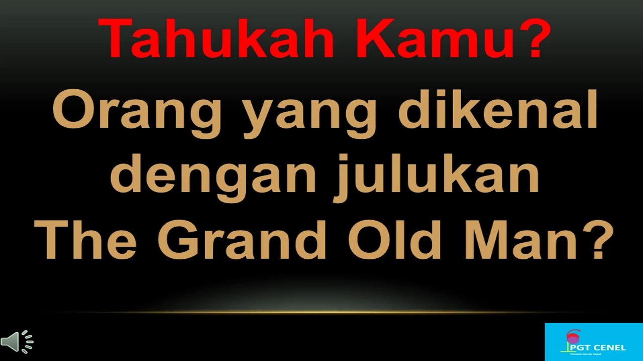 The Grand Old Man
