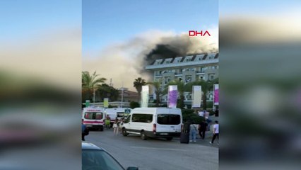 Antalya'da bir otelde yangın; tatilciler tahliye ediliyor