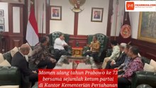 Momen Ulang Tahun Prabowo ke 73