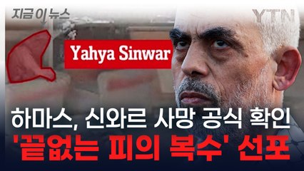 '하마스 지도자' 야히야 신와르 사망...'끝없는 피의 복수' 선포 [지금이뉴스] / YTN