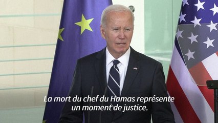 La mort de Sinouar donne l'opportunité "d'un chemin vers la paix", dit Biden