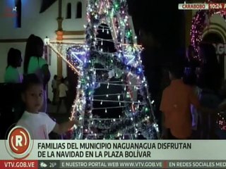 Carabobo I Ciudadanos disfrutan del encendido de la Navidad en alegría y sana paz