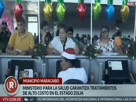 Zulia I Ministerio para la Salud entregó tratamientos a pacientes oncológicos del mcpio. Maracaibo
