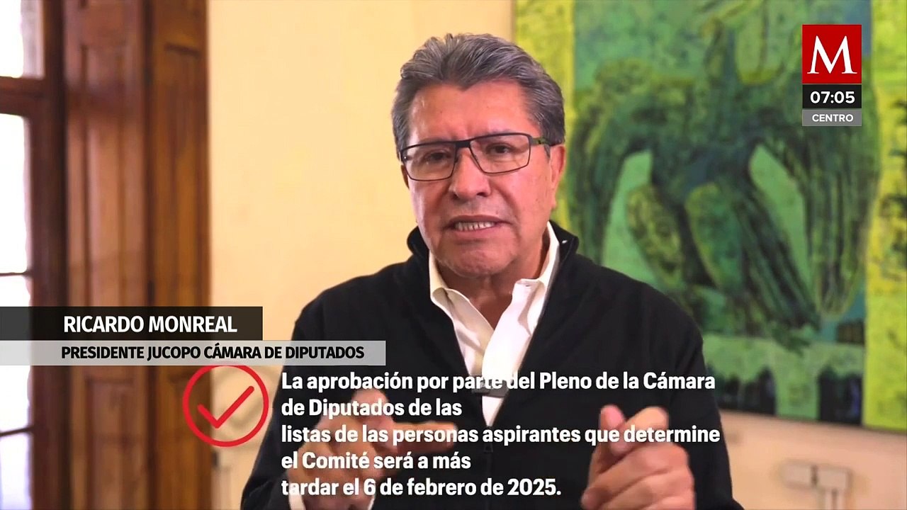 Ricardo Monreal solicita confianza en la elección popular de jueces, magistrados y ministros