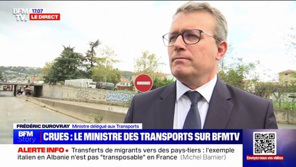 Frédéric Durovray (ministre délégué aux Transports), sur l'A47: "Normalement dès demain matin 6h, les automobilistes pourront remprunter cette autoroute"