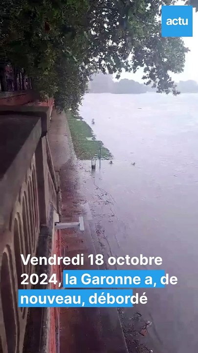 La Garonne sort de son lit à Toulouse