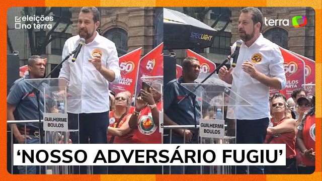 Em ‘debate com o povo’, Boulos discursa contra Nunes e privatizações em SP: ‘Serviço horroroso’