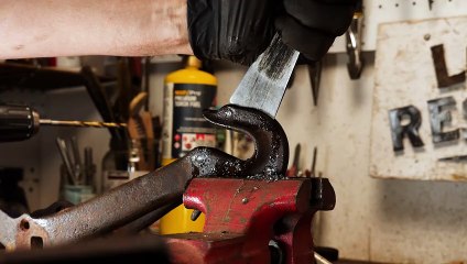 Antique 1900 s Hay Trolley Drop Hook...Rare Restoration