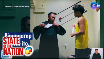 Toga ng Magna Cum Laude na anak, ipinasuot sa amang hindi pa nakapagtapos | SONA