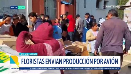 Floricultores optan por enviar productos por avión ante los bloqueos en las carreteras