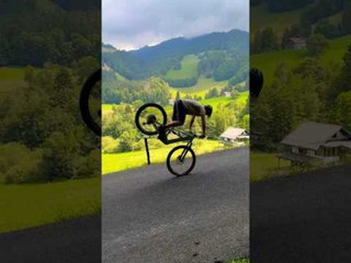 Man Performs Stunt with his E-Bike