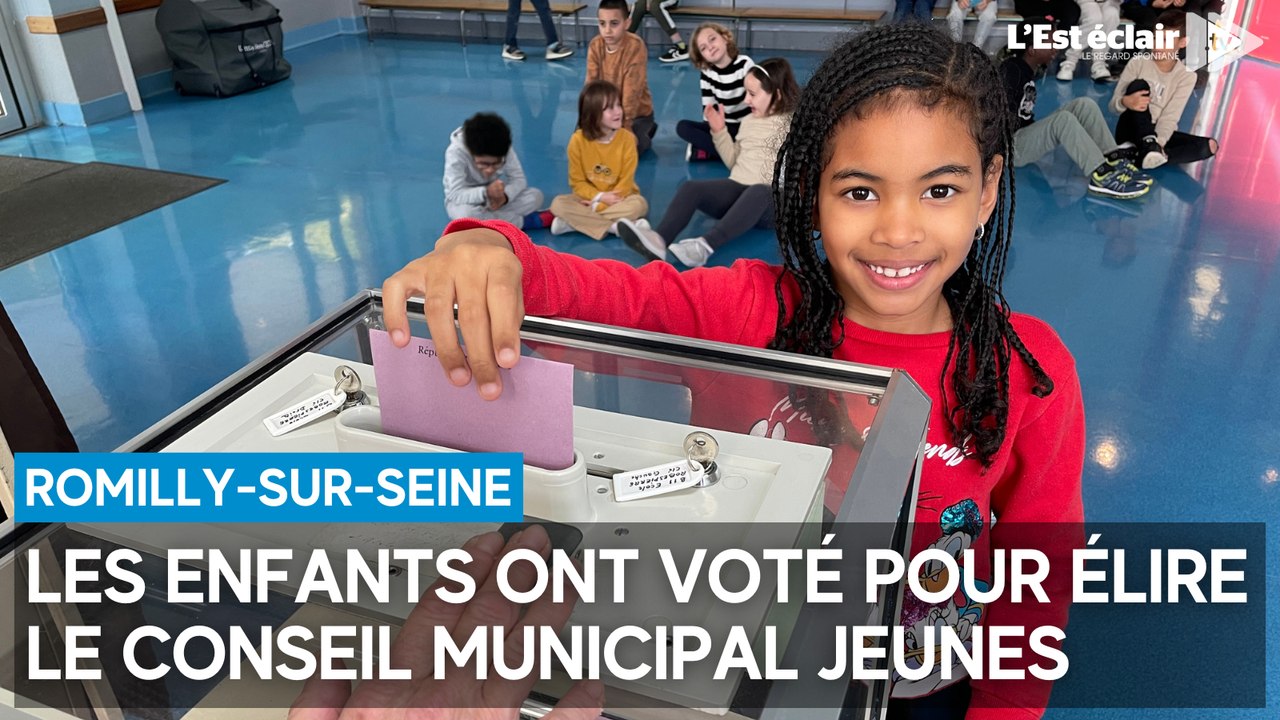 Les enfants ont voté pour le conseil municipal jeunes de Romilly-sur-Seine