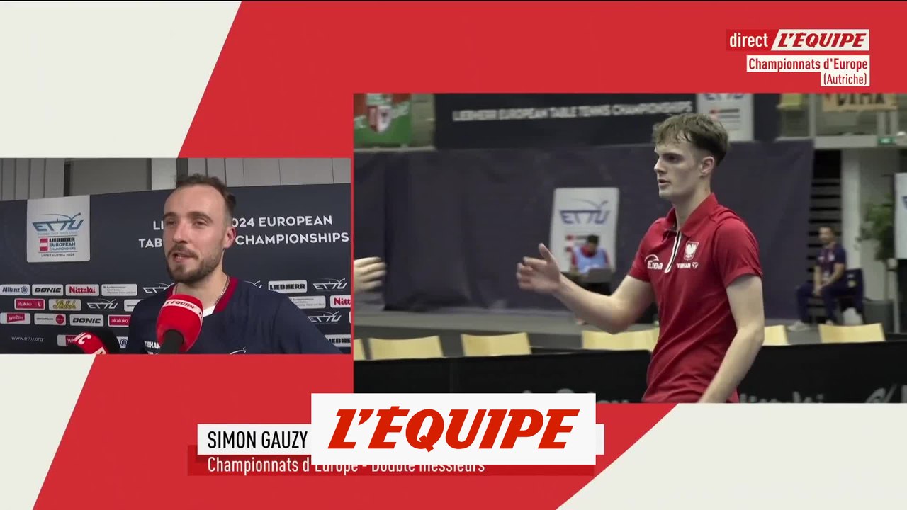 Gauzy « Redzimski était audessus de moi » Tennis de table CE