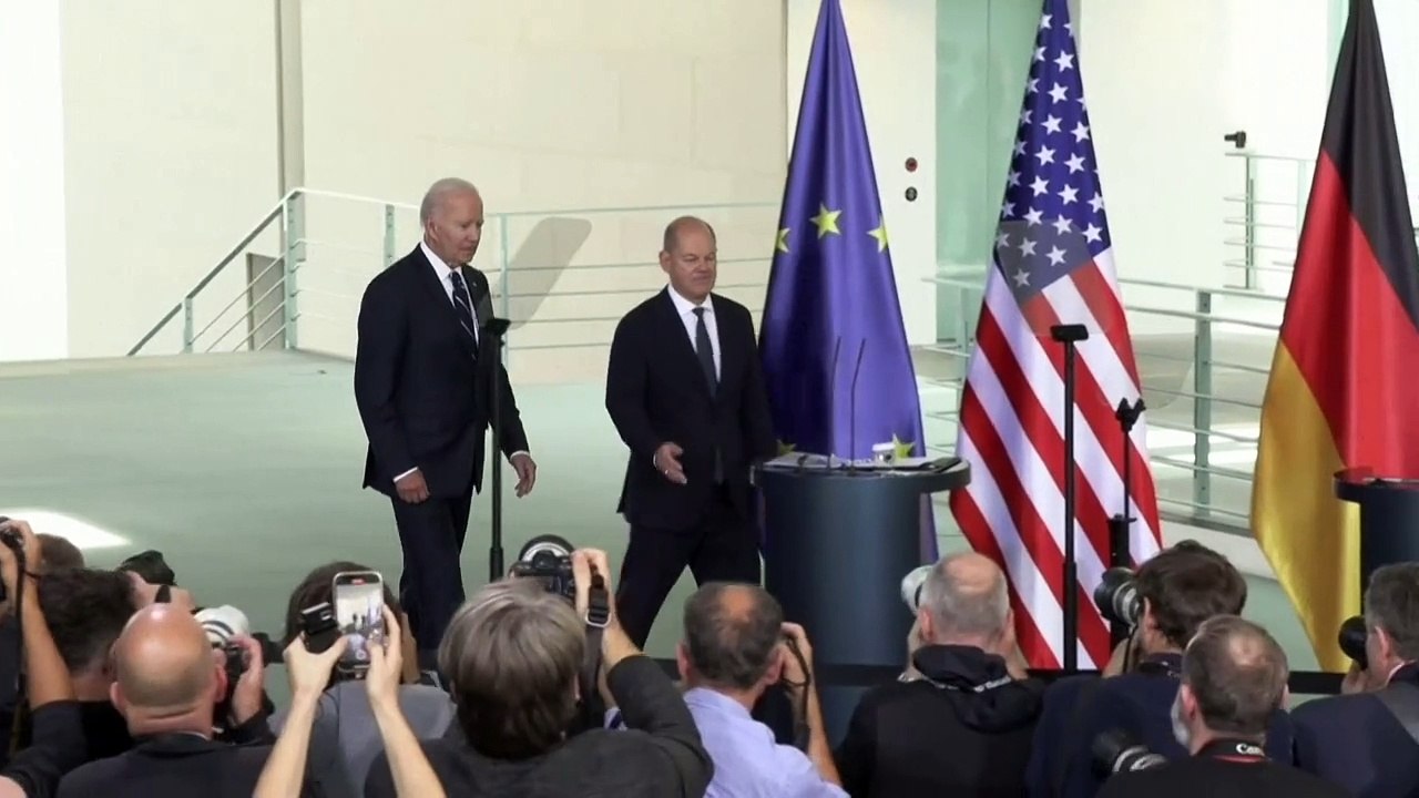 Abschiedsbesuch: Biden wirbt in Berlin für transatlantische Zusammenarbeit