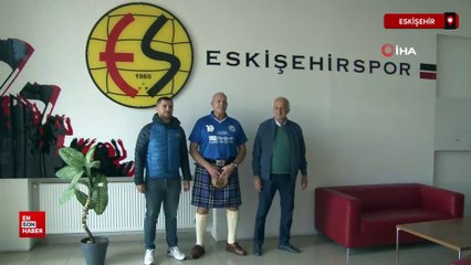 İskoç taraftar, Eskişehirspor'a destek için 11 bin 845 kilometreden geldi