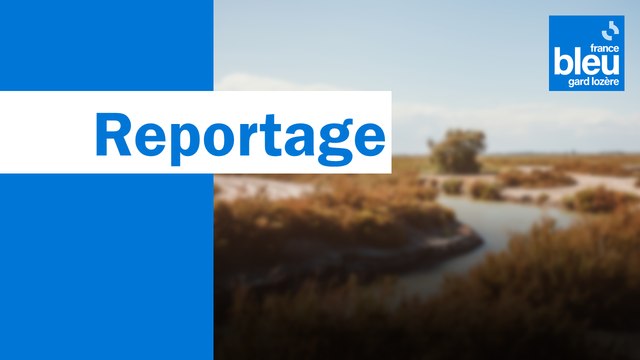 Distribution d'eau potable à La Grand-Combe (Gard).