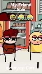 MY Friend Ideas  || Kashyap Cuts.............. #shortsvideos #animation #funny #cartoon