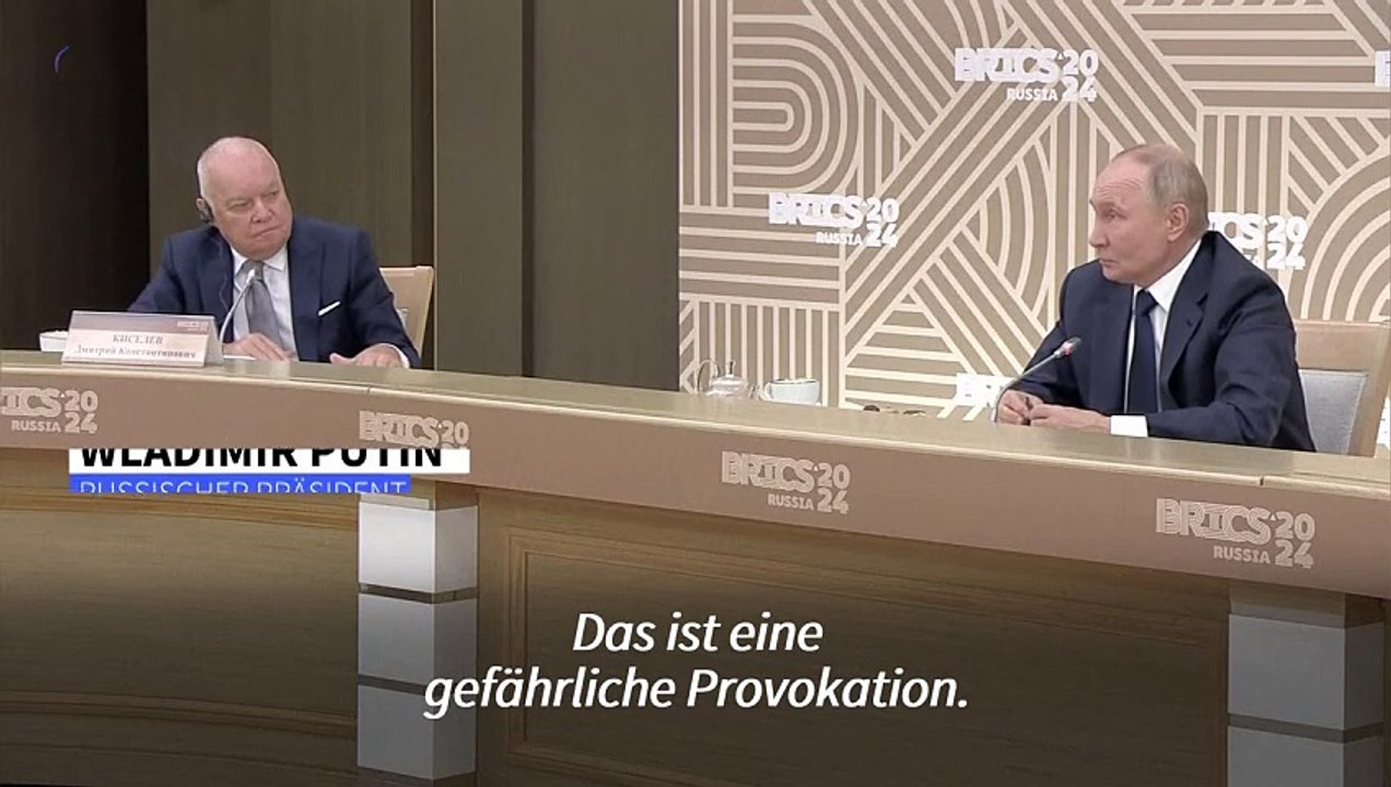 Putin: Selenskyjs Äußerungen zu Atomwaffen "gefährliche Provokation"