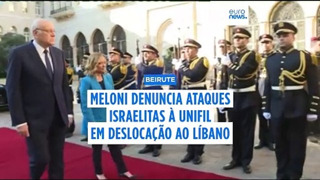 “Inaceitável”: Meloni denuncia ataques israelitas à UNIFIL durante deslocação ao Líbano