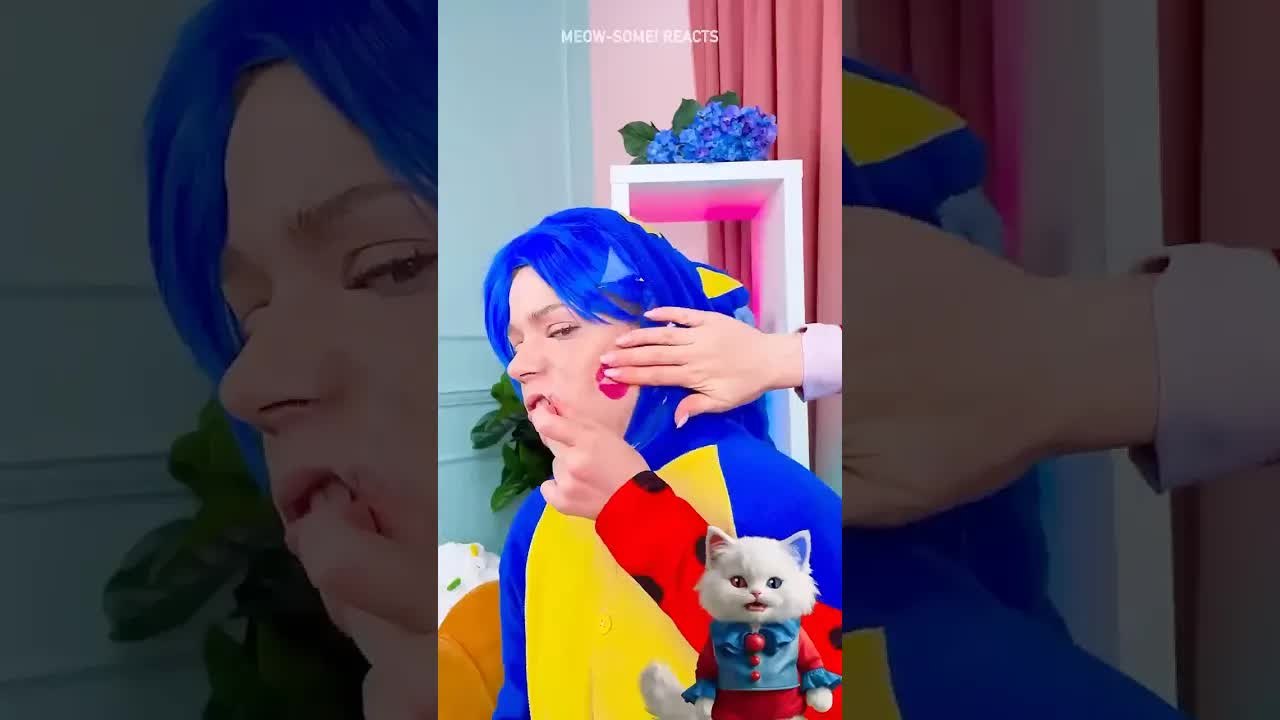 Aww  Cute Kissing Trick  #reverse
