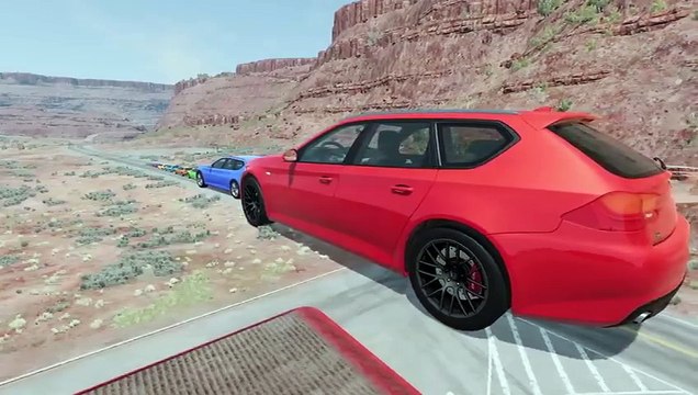 Giant & Small Cars vs Giant Pit – BeamNG.Drive Fun Gameplay w beamng