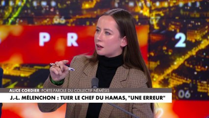Alice Cordier : «Jean-Luc Mélenchon est en train d'exciter une partie de la population musulmane.»