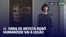 Obra de artista robô humanoide vai a leilão