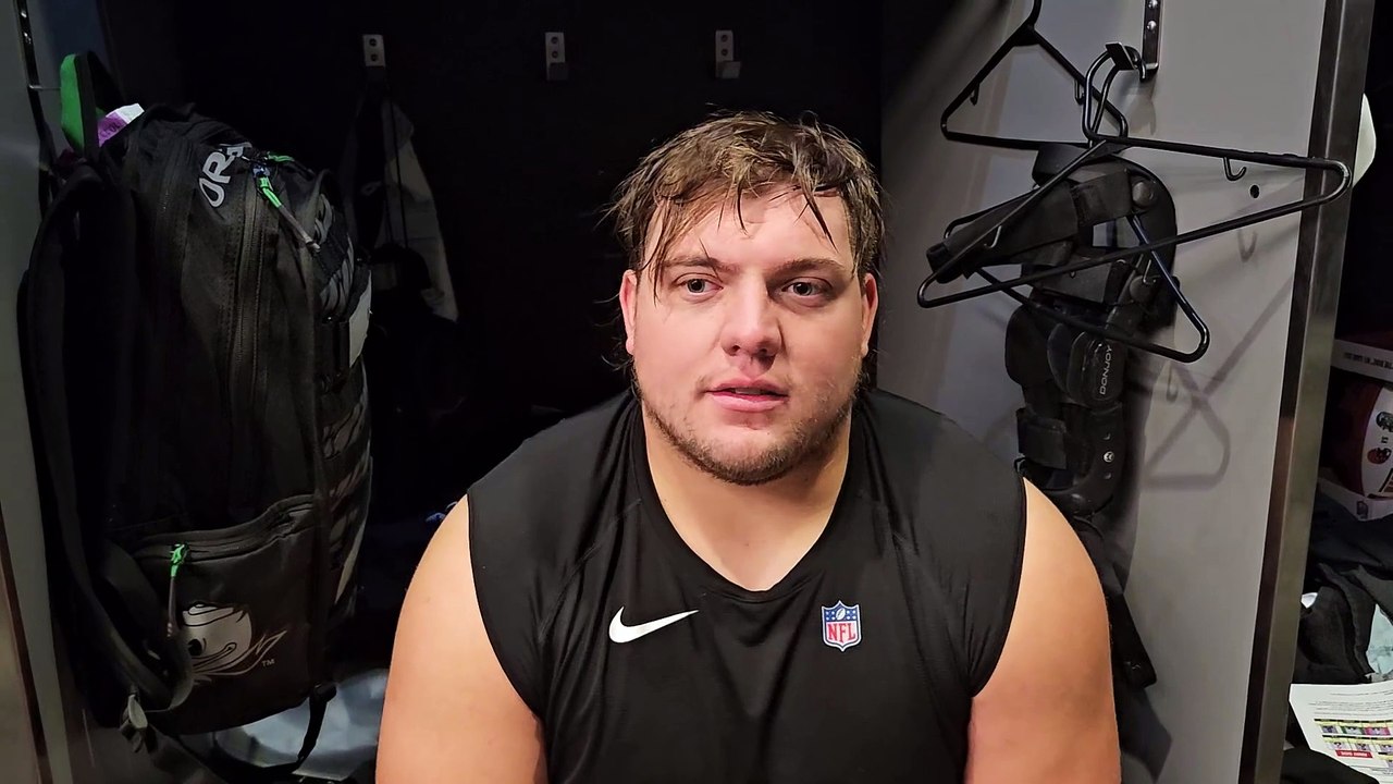 EXCLUSIVE Las Vegas Raiders OL Jackson Powers-Johnson from the Locker ...