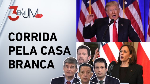 Trump x Kamala: O que indica disputa acirrada nas eleições dos EUA? Comentaristas analisam