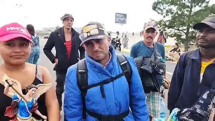 Migrantes se dirigen a la CDHEZ para hacer públicas las denuncias por abusos en los albergues