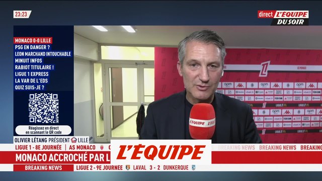 Létang : « Un point, c'est déjà très favorable » - Foot - L1 - Lille