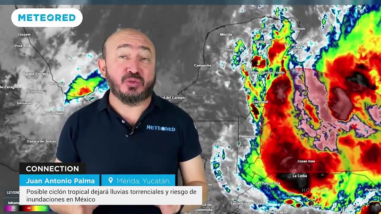 Posible ciclón tropical dejará lluvias torrenciales y riesgo de inundaciones en México