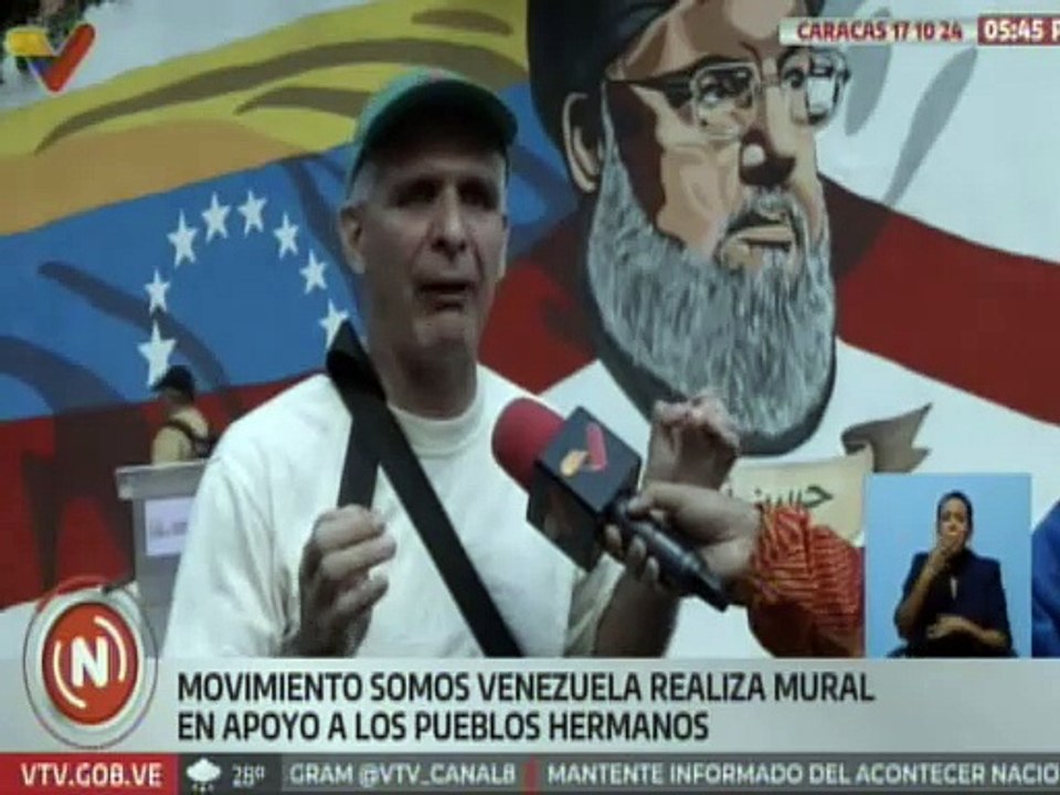 Caraqueños homenajean con murales y siembra de árboles la lucha del pueblo libanés