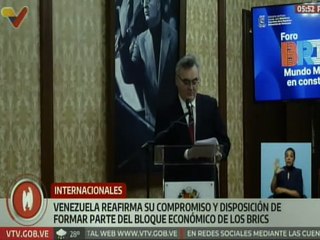 Venezuela reafirma su disposición de formar parte de los BRICS