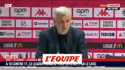 Genesio : « Ce soir, on a vu une belle purge » - Foot - L1 - Lille