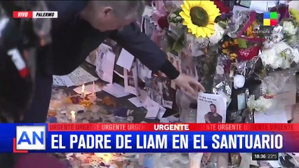 La emoción del padre de Liam Payne al visitar el santuario que las fans le hicieron a su hijo: el video
