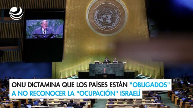 ONU dictamina que los países están obligados a no reconocer la ocupación israelí
