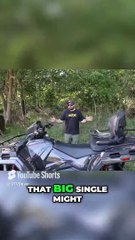 This ATV is HUGEEEE! #polaris