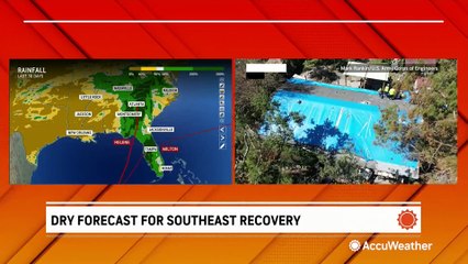 Pleasant, dry weather in the forecast for areas recovering from Helene and Milton