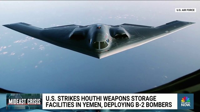 U.S. military uses B-2 bombers to strike Houthi targets in Yemen