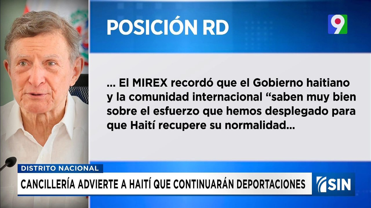 Advierten que continuaran deportaciones a Haití | Emisión Estelar SIN
