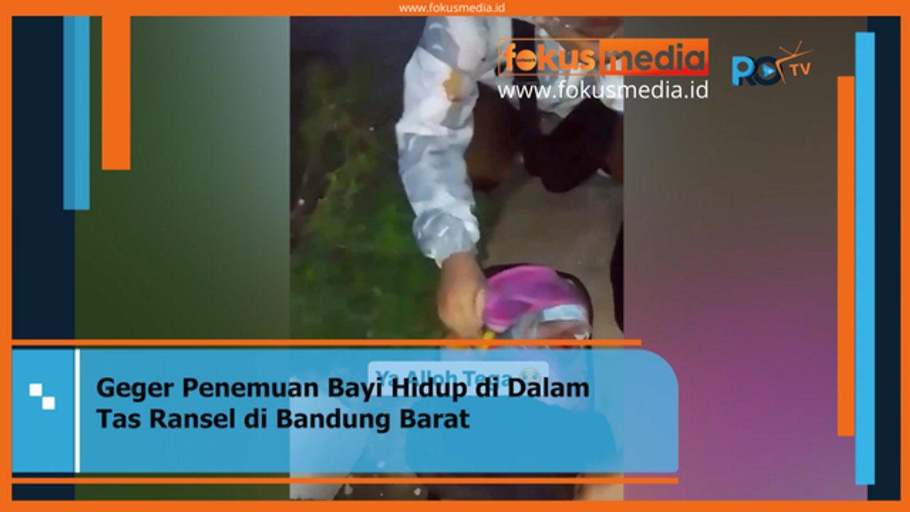 Geger Penemuan Bayi Hidup di Dalam Tas Ransel di Bandung Barat