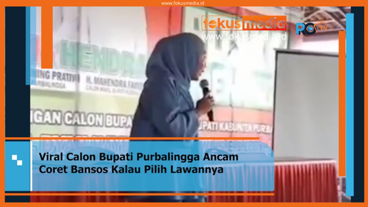 VIRAL!! Calon Bupati Purbalingga Ancam Coret Bansos Kalau Pilih Lawannya
