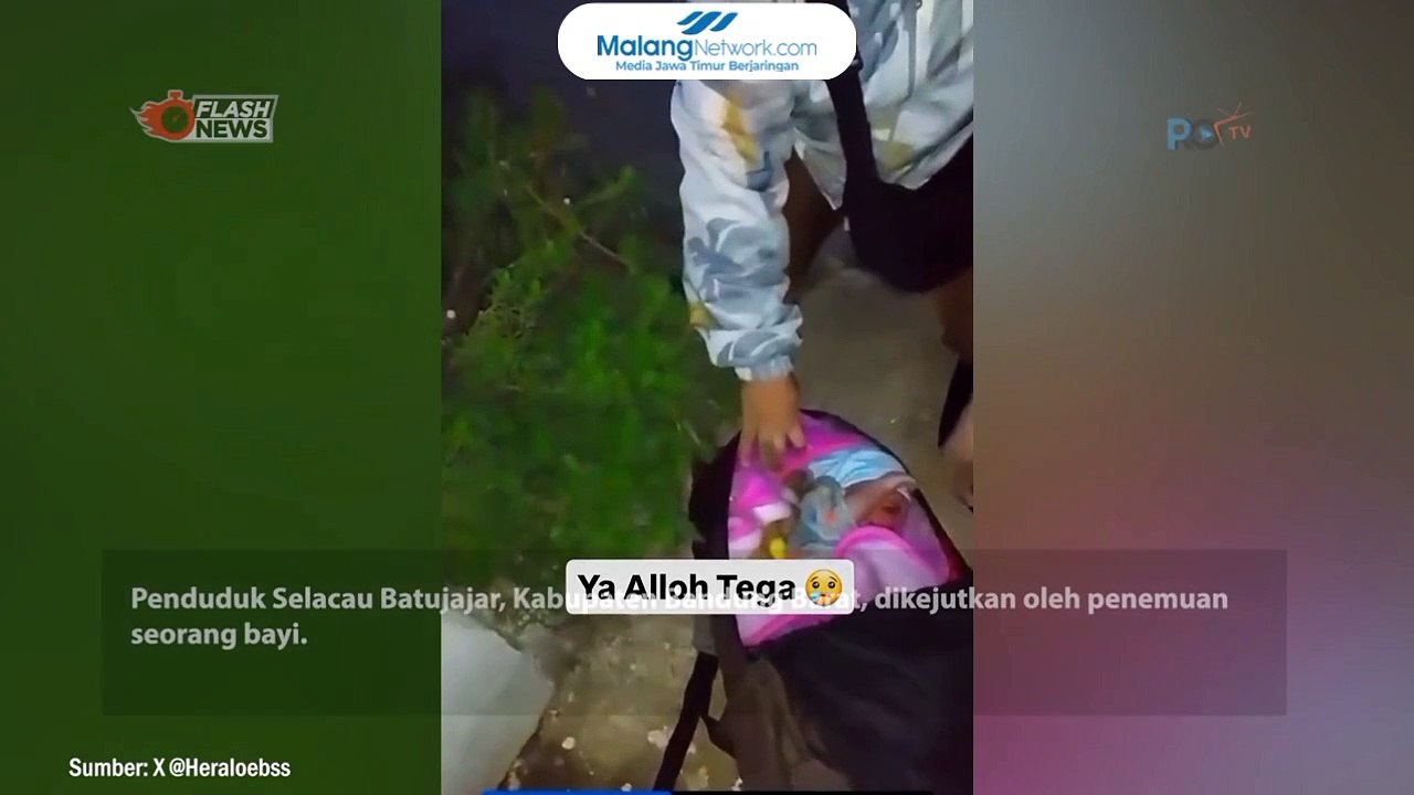 Ditemukan Bayi Hidup Dalam Ransel di Bandung Barat
