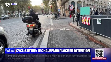 Mort d'un cycliste à Paris: le chauffard mis en examen pour meurtre et placé en détention